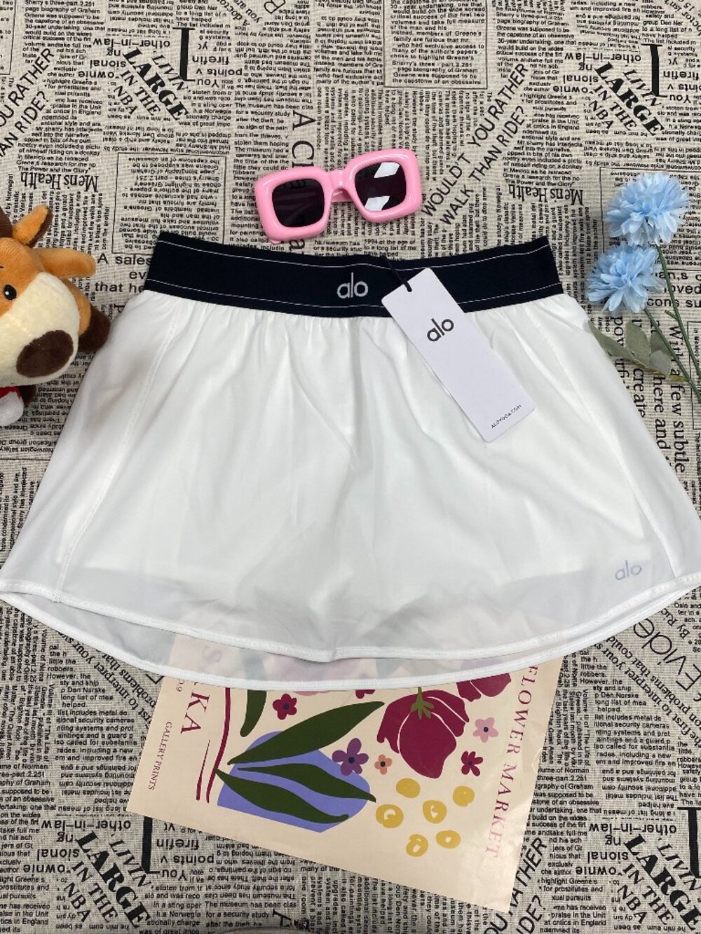 New With Tags🏸ALO Yoga White Match Point Tennis Skirt - Picture 2 of 10